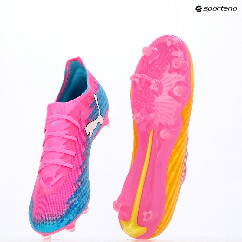 Football boots PUMA Ultra 6 Match FG/AG poison pink/puma wht/sun stream/bright aqua/puma blk 9