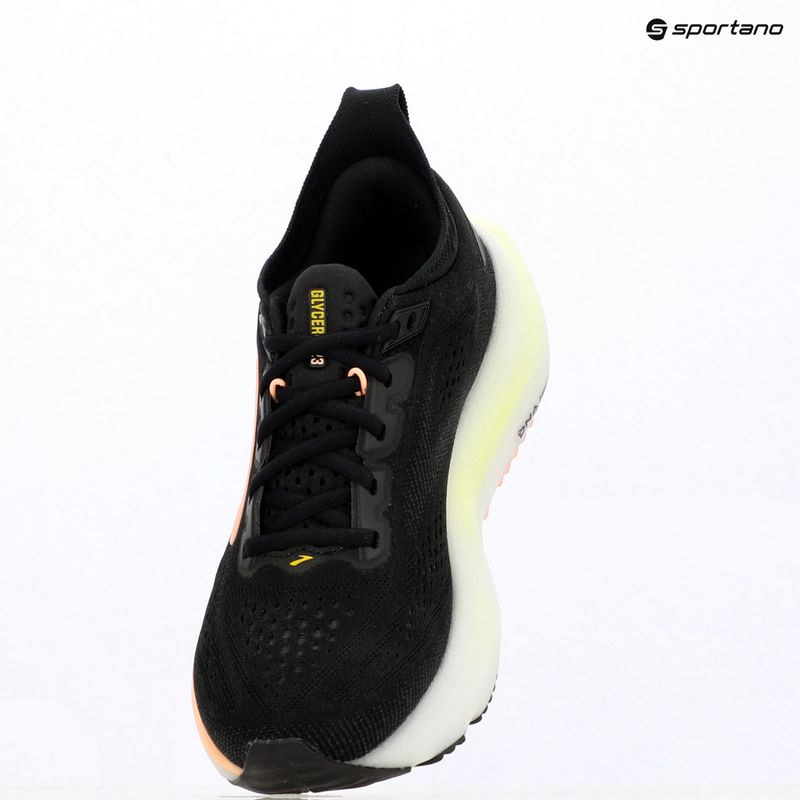 Women's running shoes Brooks Glycerin 23 black/peach/nightlife 7