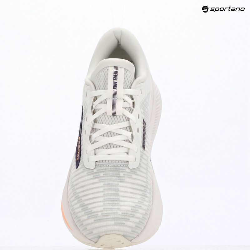 Women's running shoes Brooks Revel Max brightwhite/mulledgrape/peach 5