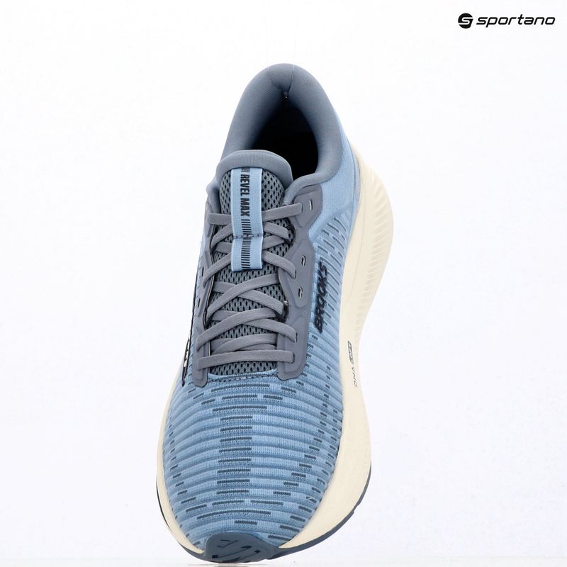 Men's running shoes Brooks Revel Max rain washed/grey/navy 7
