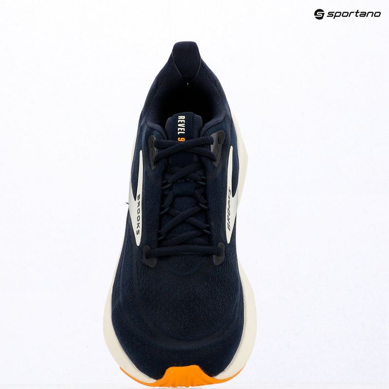 Men's running shoes Brooks Revel 9 navy/navy/orange 7