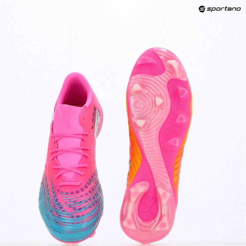 Football boots PUMA Future 9 Match Fusion FG/AG poison pink/puma wht/sun stream/bright aqua/puma blk 16