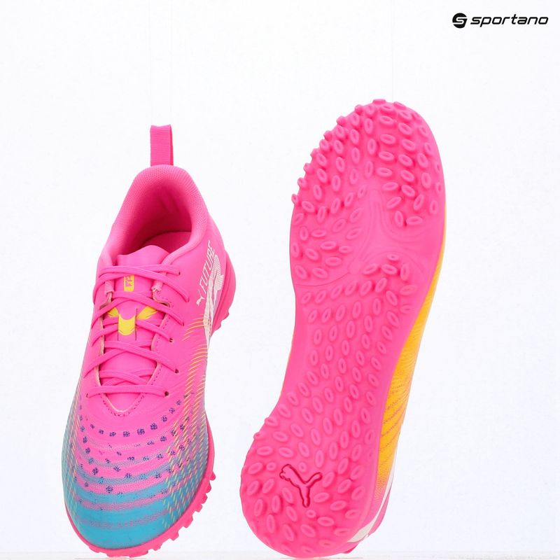 Children's football boots PUMA Future 9 Play TT poison pink/puma wht/sun stream/bright aqua/puma blk 17