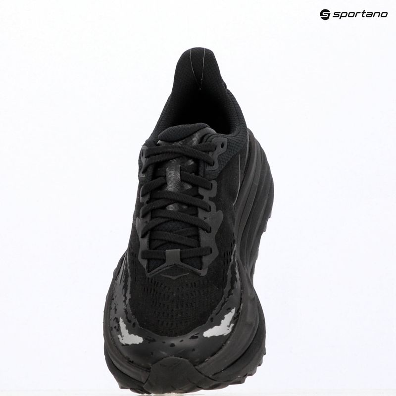 Men's running shoes HOKA Stinson 7 black/black 10
