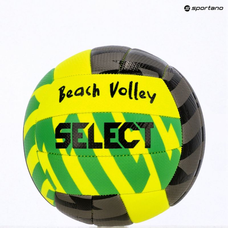 SELECT Beach Volleyball v24 yellow/black size 5 4