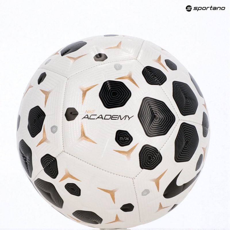 Football Nike Academy white/black/black size 5 4