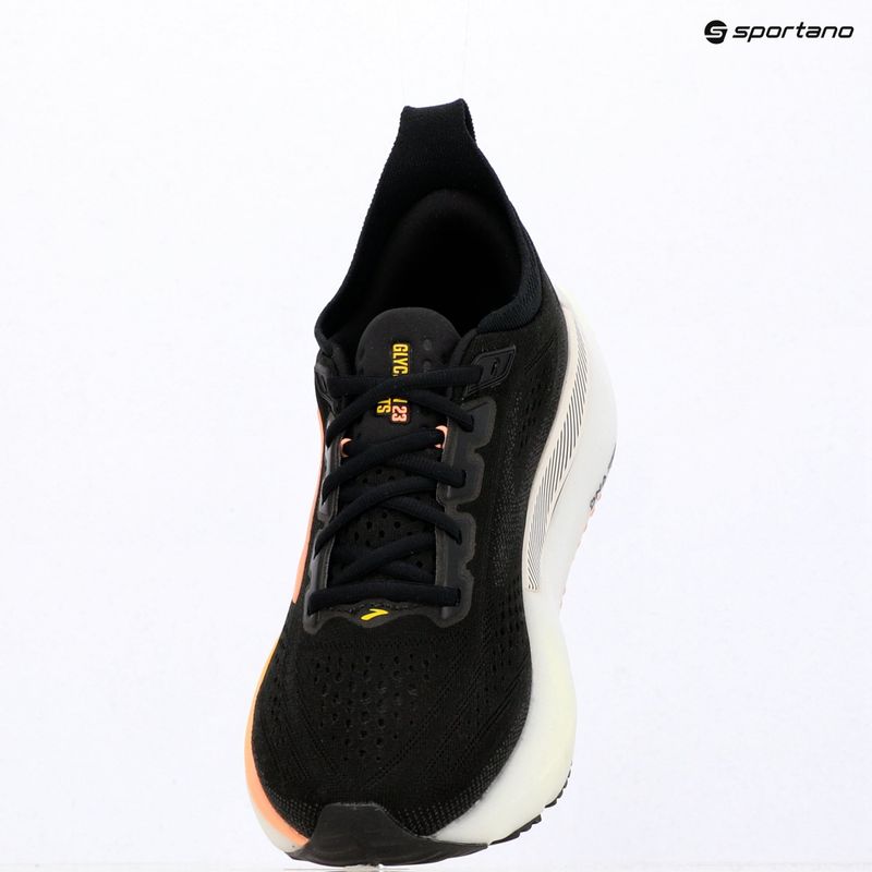 Women's running shoes Brooks Glycerin GTS 23 black/peach/nightlife 9