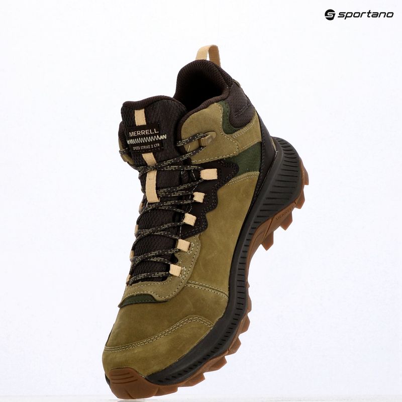 Men's hiking boots Merrell Speed Strike 2 Leather Mid Khaki 9