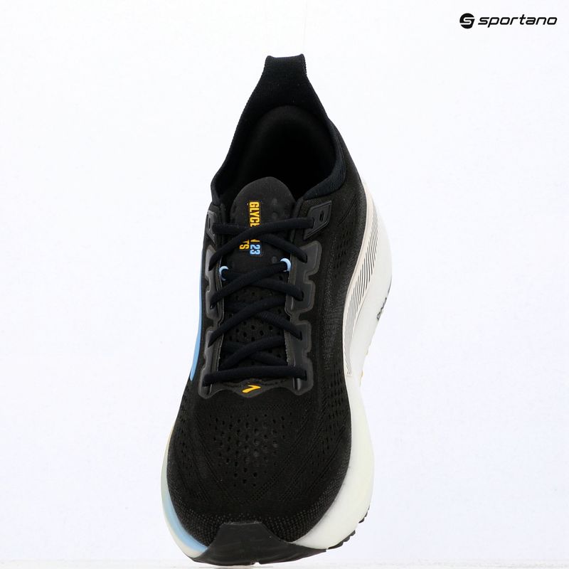 Men's running shoes Brooks Glycerin GTS 23 black/cyber yellow/nightlife 9