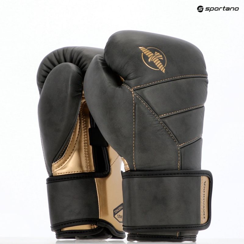 Hayabusa T3 LX Vintage black/gold boxing gloves 14