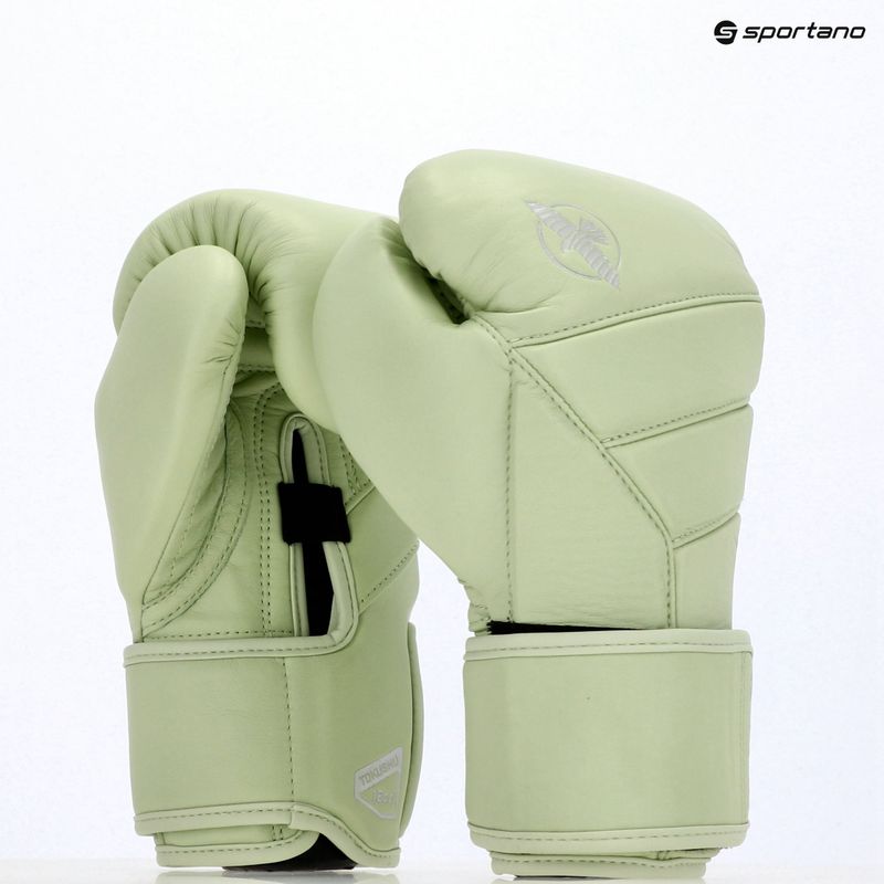 Hayabusa T3 Kanpeki summer moss green boxing gloves 14
