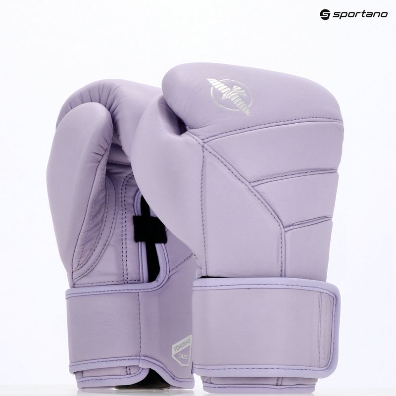 Hayabusa T3 Kanpeki wisteria purple boxing gloves 15