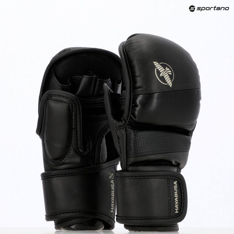 Hayabusa T3 Hybrid black grappling gloves 8