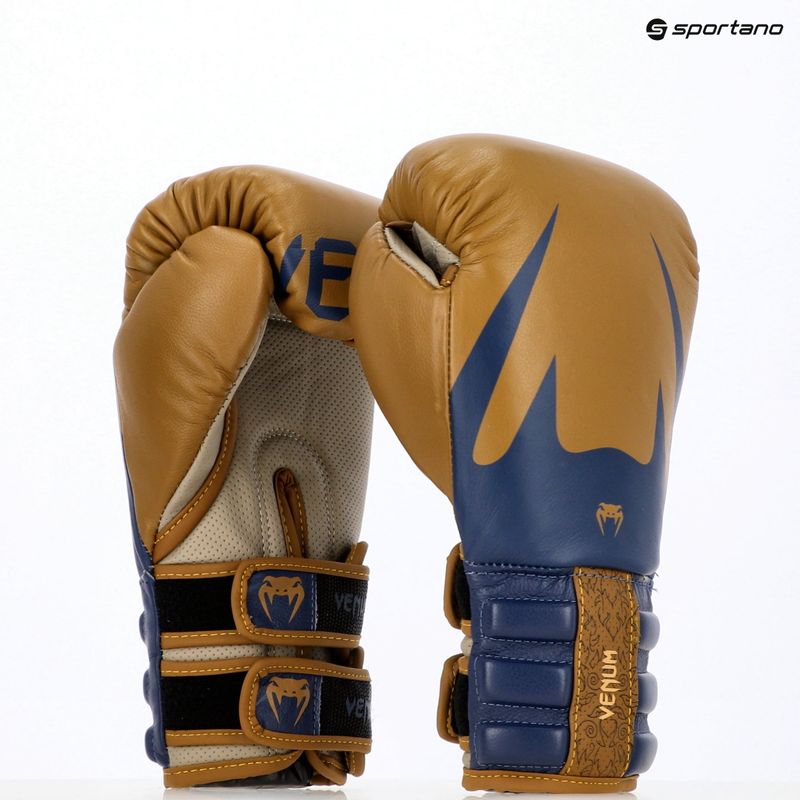 Boxing gloves Venum Reverso Boxing emerald green/gold 7