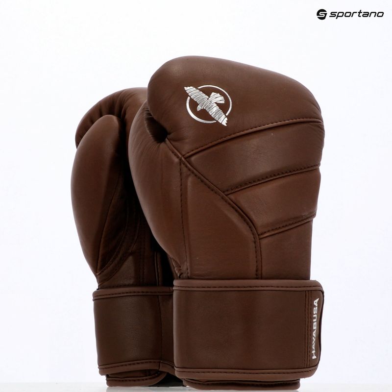 Hayabusa T3 Kanpeki walnut brown boxing gloves 8