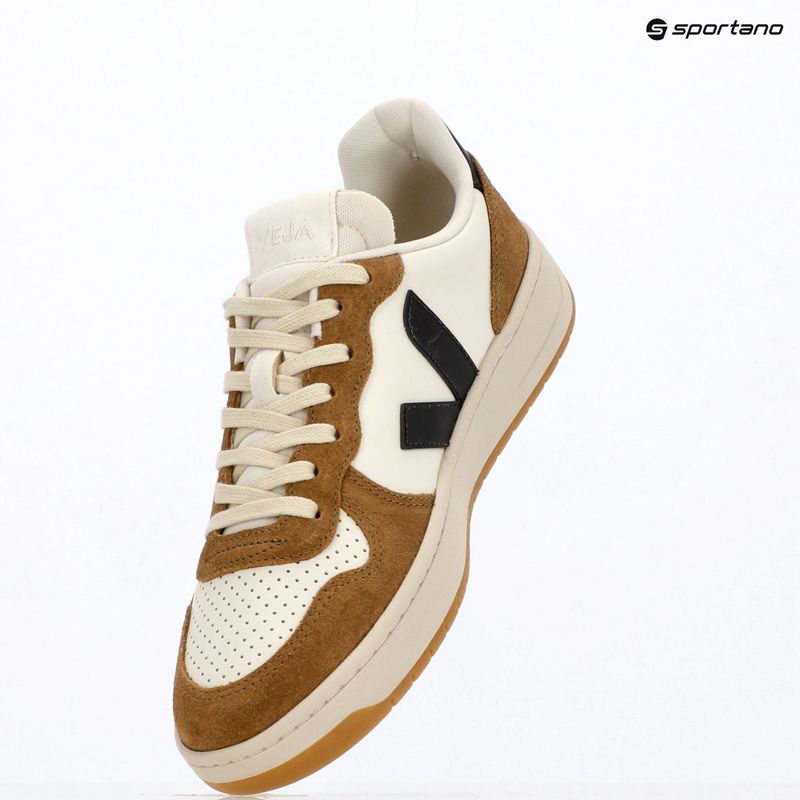 Men's shoes VEJA V-10 Prime Leather pure/black/tent 5