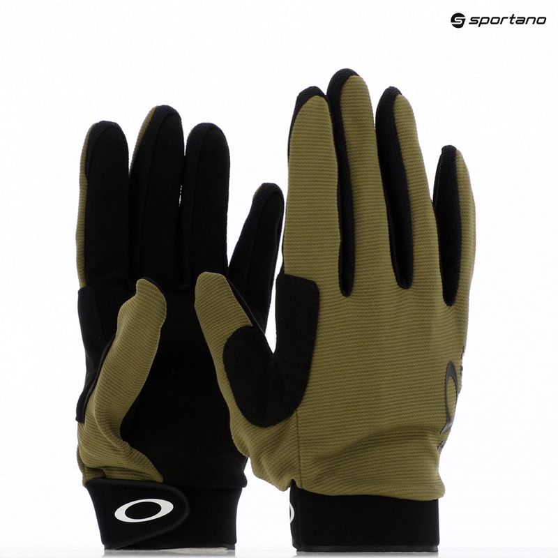 Cycling gloves Oakley Seeker MTB army green 5