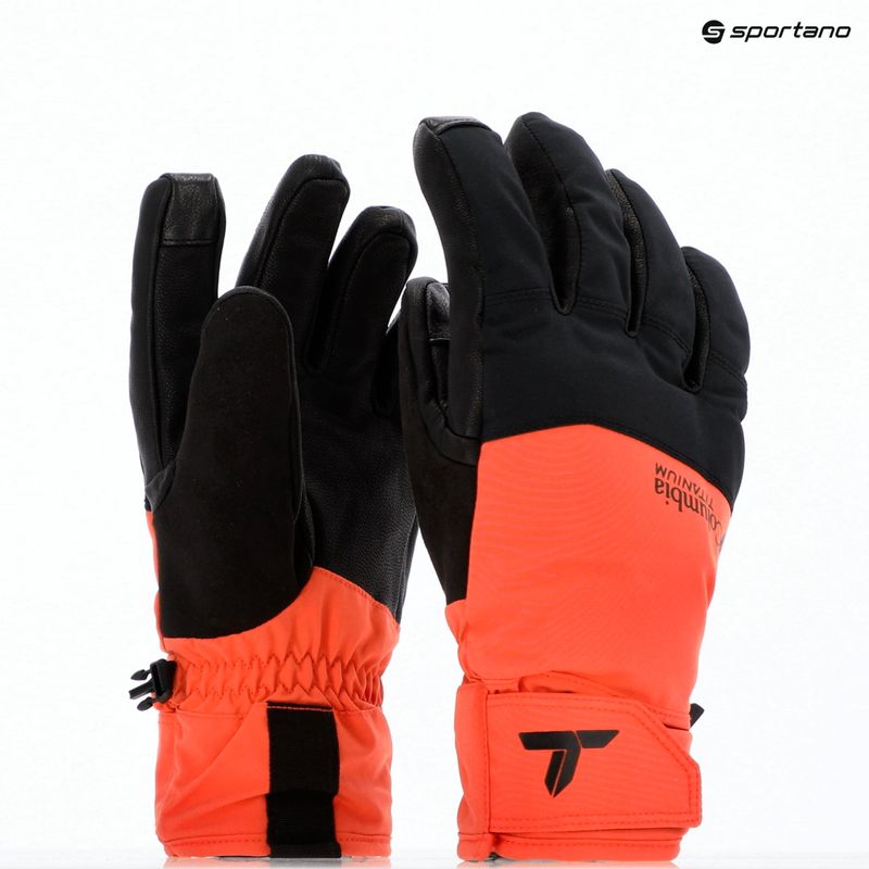Men's trekking gloves Columbia PowBound zing/black 3