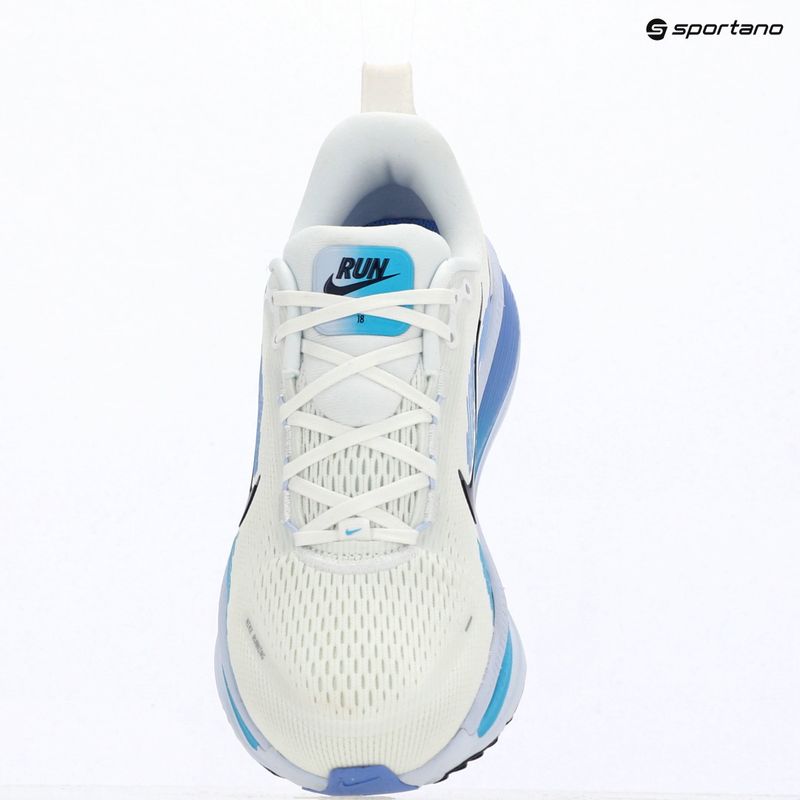Women's running shoes Nike Vomero 18 white/blue fury/midnight navy 9