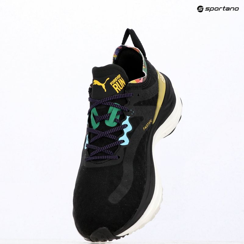 Women's running shoes Puma ForeverRun Nitro Love Marathon black/green/blue/orange/yellow/white 9