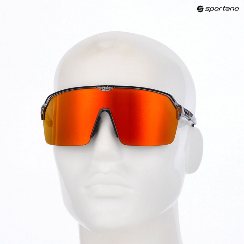 Rudy Project Spinshield Air crystal ash/multilaser orange sunglasses 8