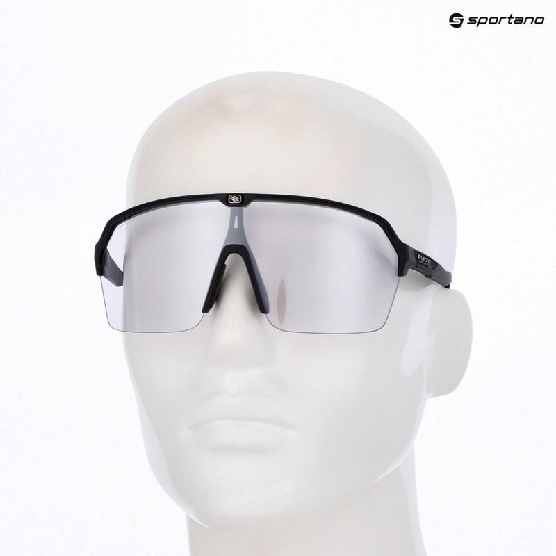 Rudy Project Spinshield Air black matte/impactx photochromic 2 laser black sunglasses 8