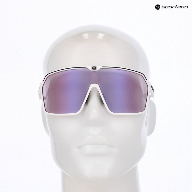 Rudy Project Spinshield white matte/impactx photochromatic 2 laser purple sunglasses 8