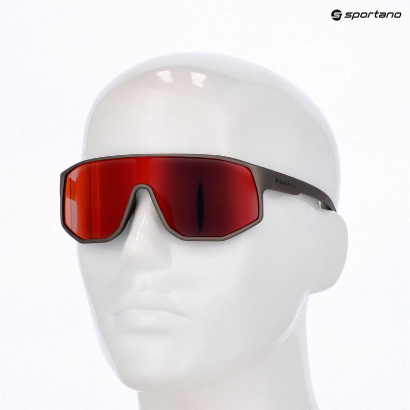 Red Bull SPECT Dash grey/brown with red purple mirror sunglasses 7