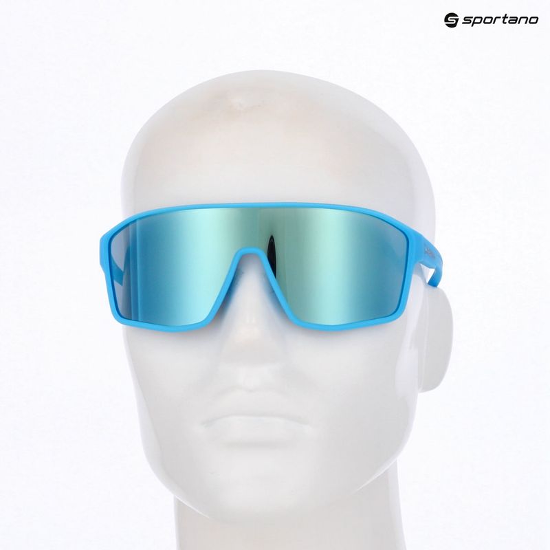 Red Bull SPECT Daft blue/smoke with blue mirror sunglasses 7