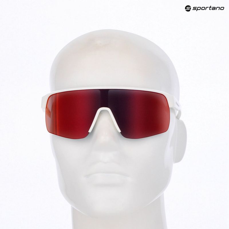 Red Bull SPECT Dakota white/brown with red purple mirror sunglasses 6