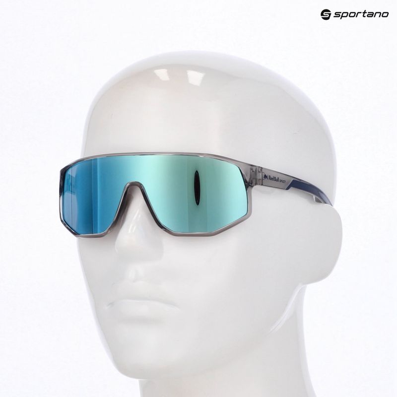 Sunglasses Red Bull SPECT Dash light grey/smoke with blue mirror 7