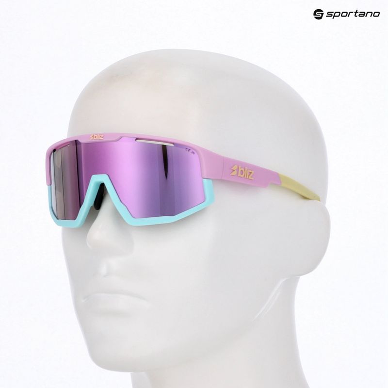 Bliz Fusion Small matt pastel purple/brown/pink multi sunglasses 8