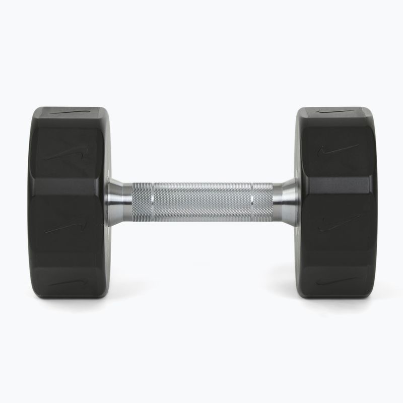 Chrome dumbbell Nike Strength Pro Urethane Dumbbell 12 kg black/white 3