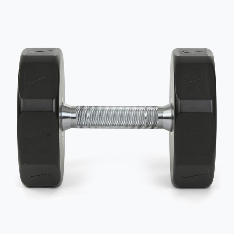 Chrome dumbbell Nike Strength Pro Urethane Dumbbell 16 kg black/white 3