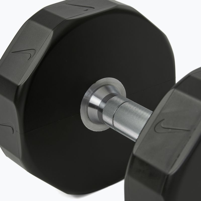 Chrome dumbbell Nike Strength Pro Urethane Dumbbell 16 kg black/white 4