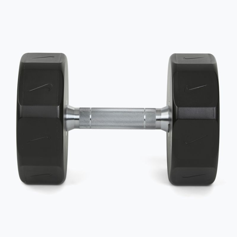 Chrome dumbbell Nike Strength Pro Urethane Dumbbell 20 kg black/white 3