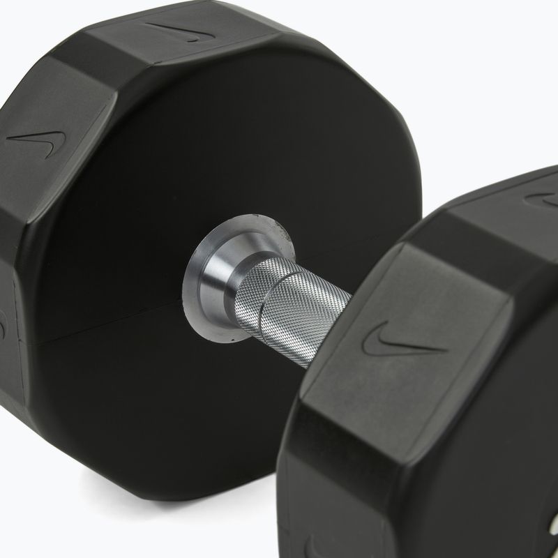 Chrome dumbbell Nike Strength Pro Urethane Dumbbell 20 kg black/white 4