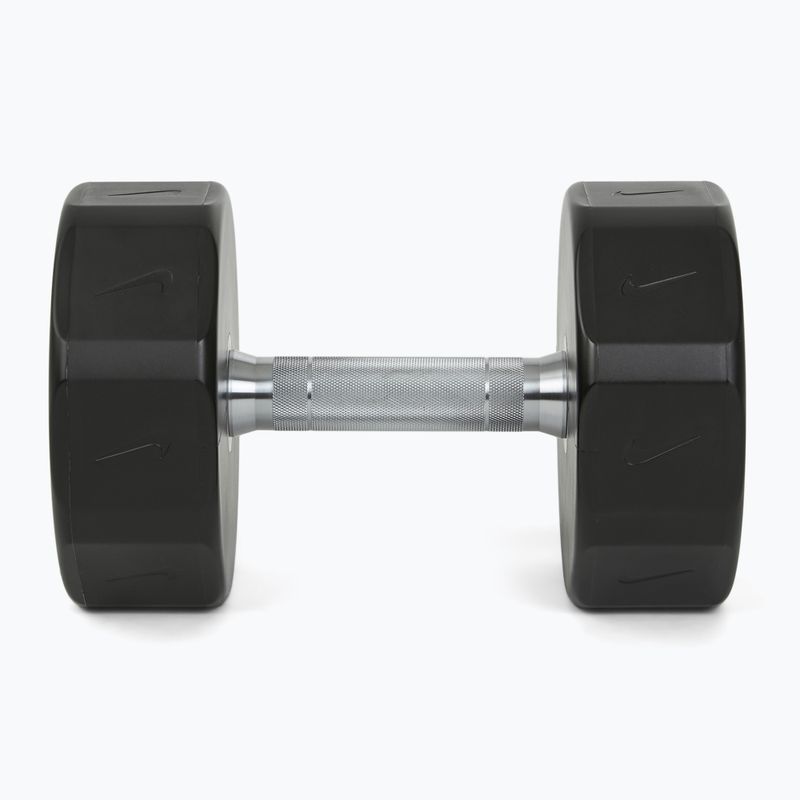 Chrome dumbbell Nike Strength Pro Urethane Dumbbell 22 kg black/white 3