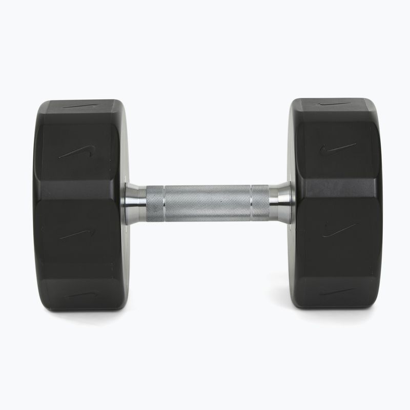 Chrome dumbbell Nike Strength Pro Urethane Dumbbell 24 kg black/white 3
