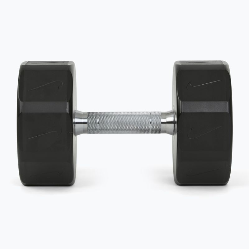 Chrome dumbbell Nike Strength Pro Urethane Dumbbell 26 kg black/white 3