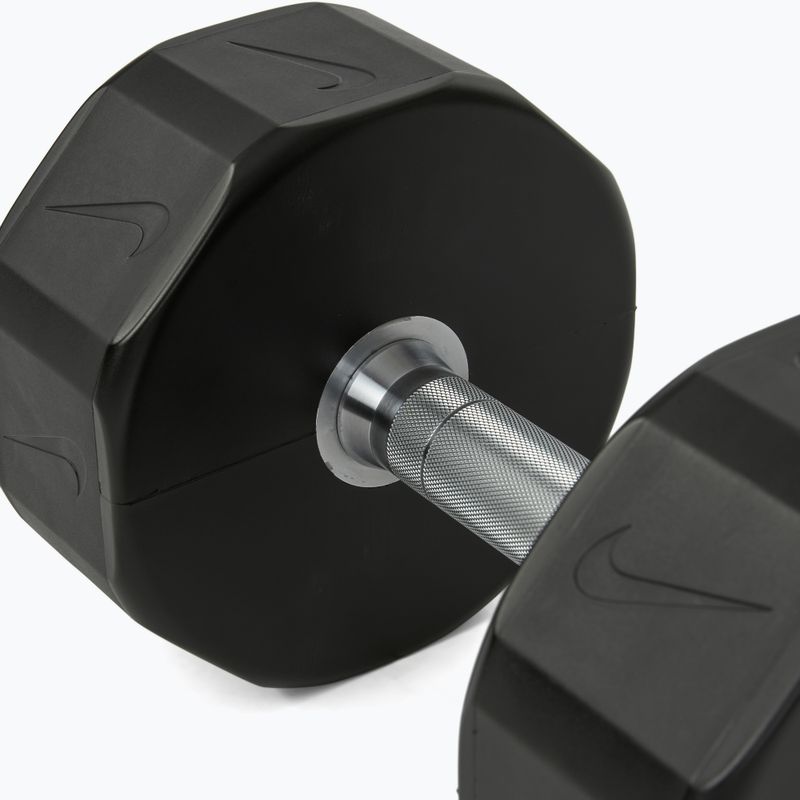 Chrome dumbbell Nike Strength Pro Urethane Dumbbell 26 kg black/white 4