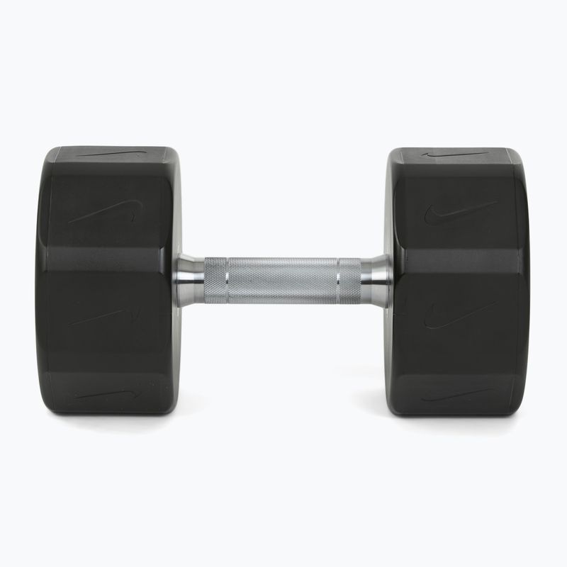 Chrome dumbbell Nike Strength Pro Urethane Dumbbell 30 kg black/white 3