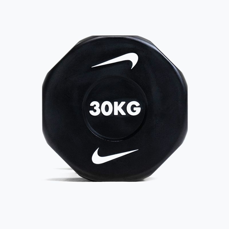 Chrome dumbbell Nike Strength Pro Urethane Dumbbell 30 kg black/white 7