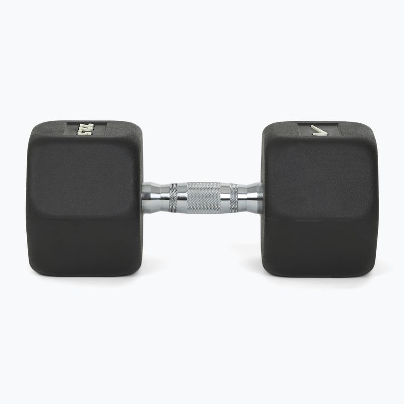 Rubber-coated dumbbell Nike Strength Hex Dumbbell 22,5 kg black/white 3