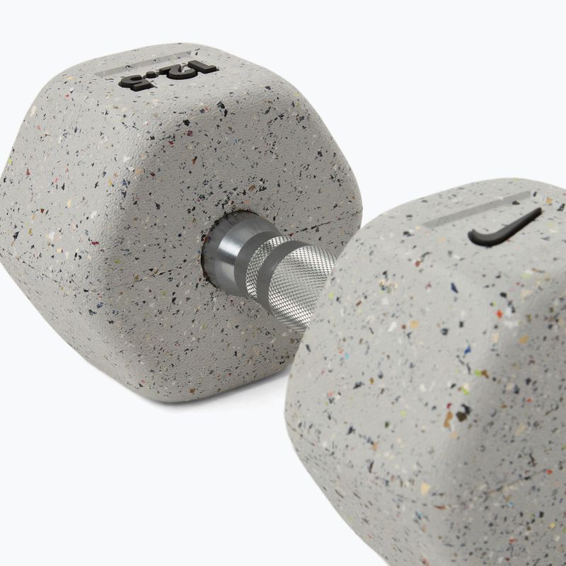 Rubber-coated dumbbell Nike Strength Grind Hex Dumbbell 12,5 kg wolf grey 4