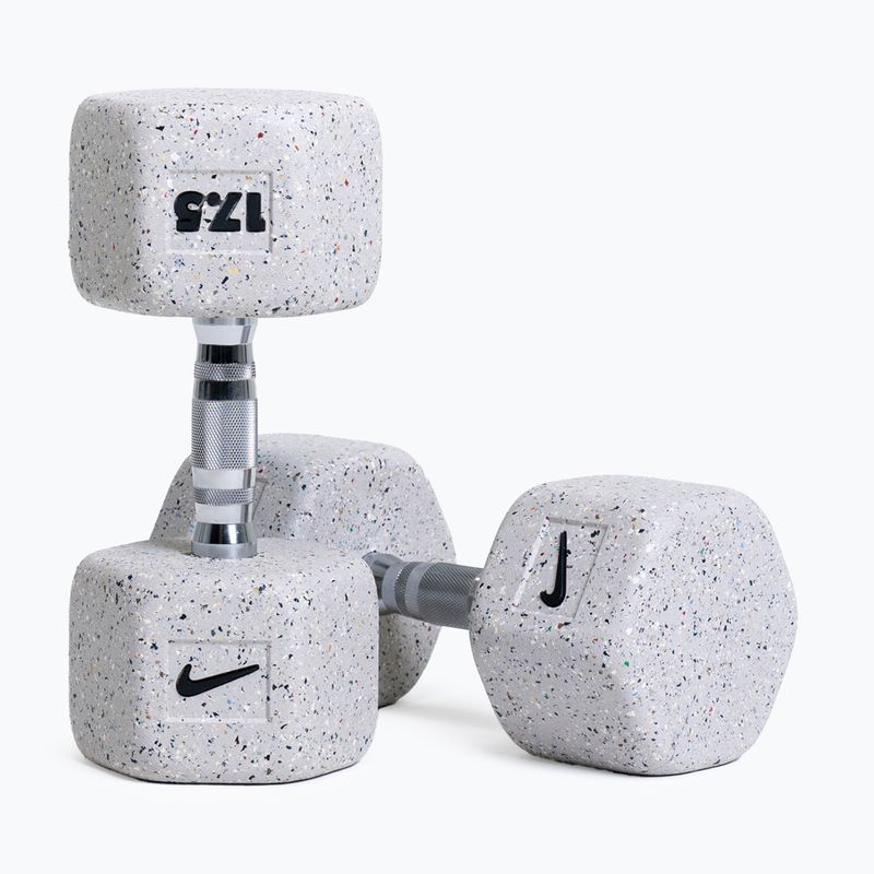 Rubber-coated dumbbell Nike Strength Grind Hex Dumbbell 17,5 kg wolf grey 5