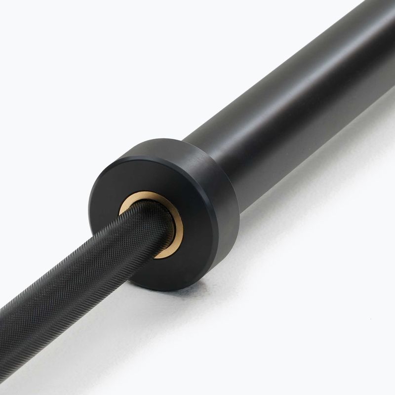 Straight barbell Nike Strength Chrome Barbell black chrome swoosh 4