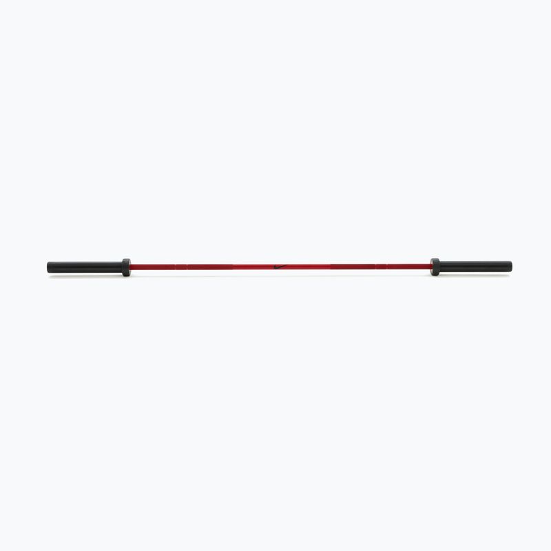 Straight barbell Nike Strength Coated Premium Barbell red swoosh