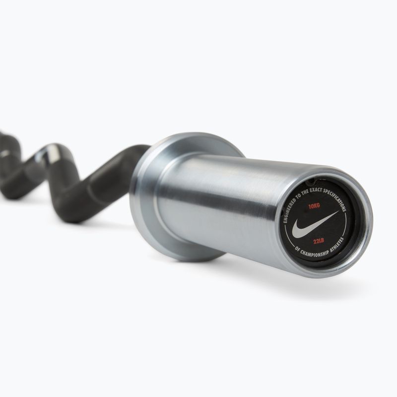 Straight barbell Nike Strength Coated Premium Barbell black just do it 5