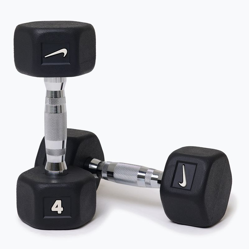 Dumbbells Nike Strength Hex Dumbbell 2 x 4 kg black/white